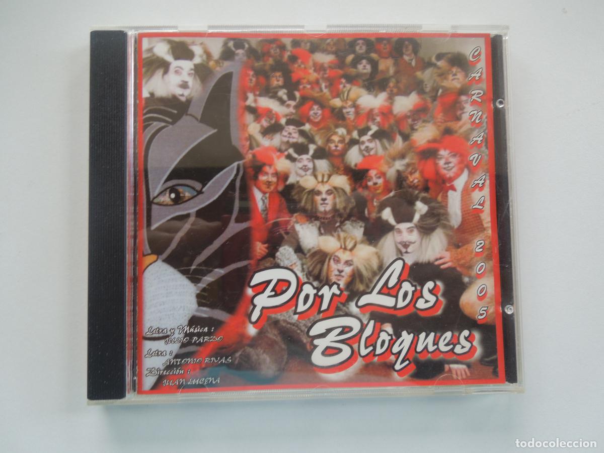 CDs de m&uacute;sica: POR LOS BLOQUES - CARNAVAL DE CADIZ 2005 - CD - Foto 1