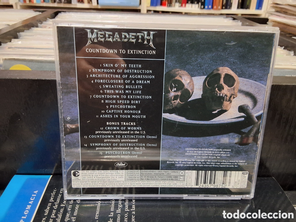 CDs de m&uacute;sica: MEGADETHI - COUNTDOWN TO EXTINCTION - Foto 2