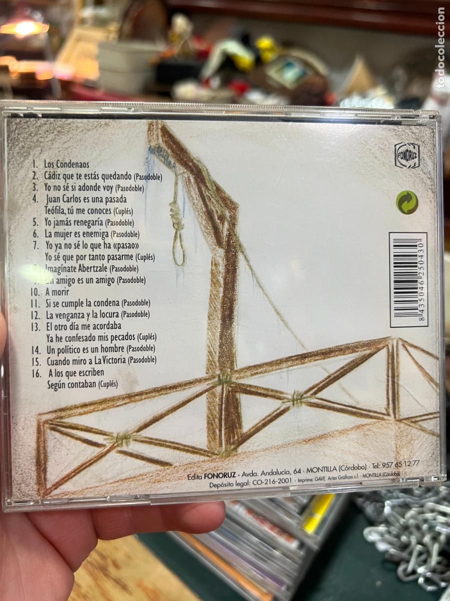 CDs de m&uacute;sica: CD COMPARSA LOS CONDENAOS - CARNAVAL DE CADIZ 2001 - Foto 2