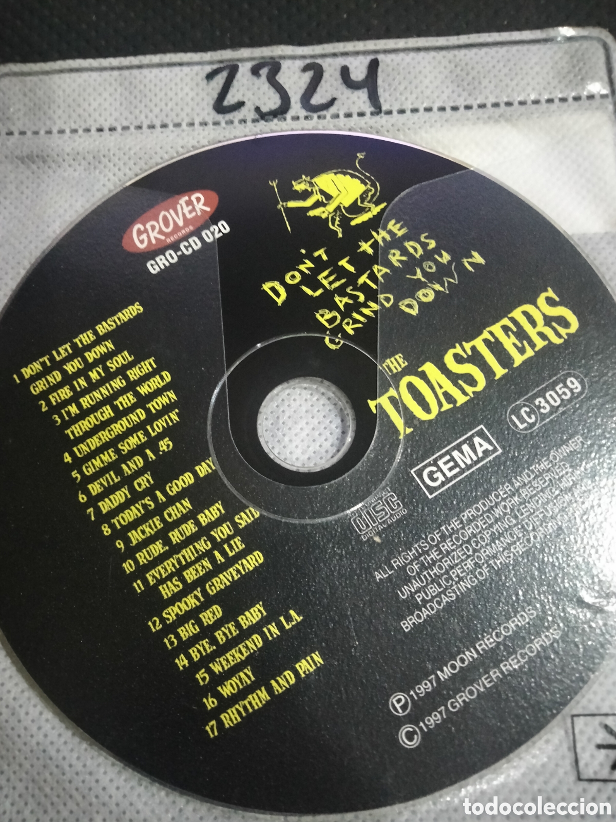 CDs de m&uacute;sica: Cd the toasters -2324 (disco solo) - Foto 1