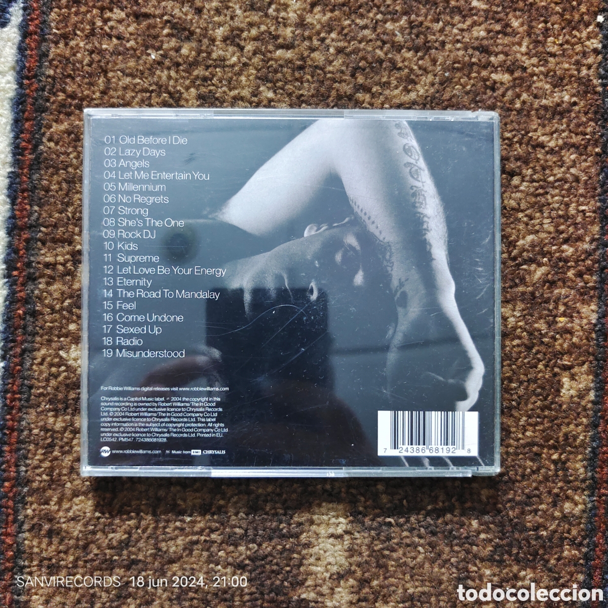 CDs de m&uacute;sica: CD, ROBBIE WILLIAMS: GREATEST HITS - Foto 2