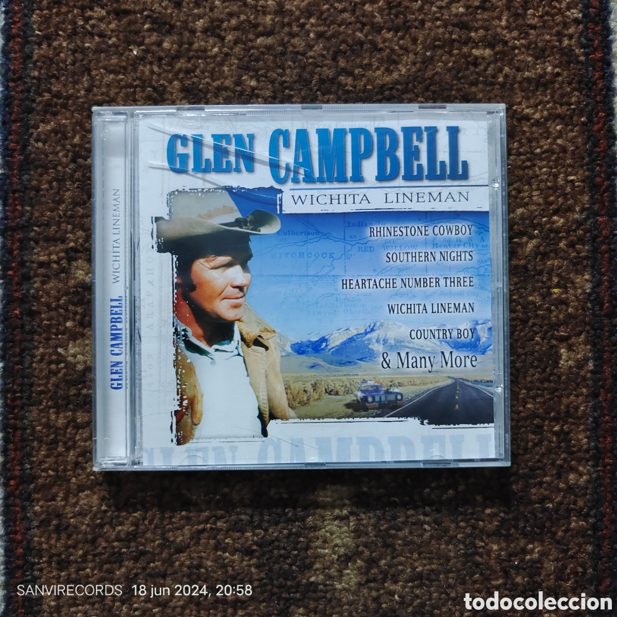 CDs de m&uacute;sica: CD, GLEN CAMPBELL: WICHITA LINEMAN - Foto 1