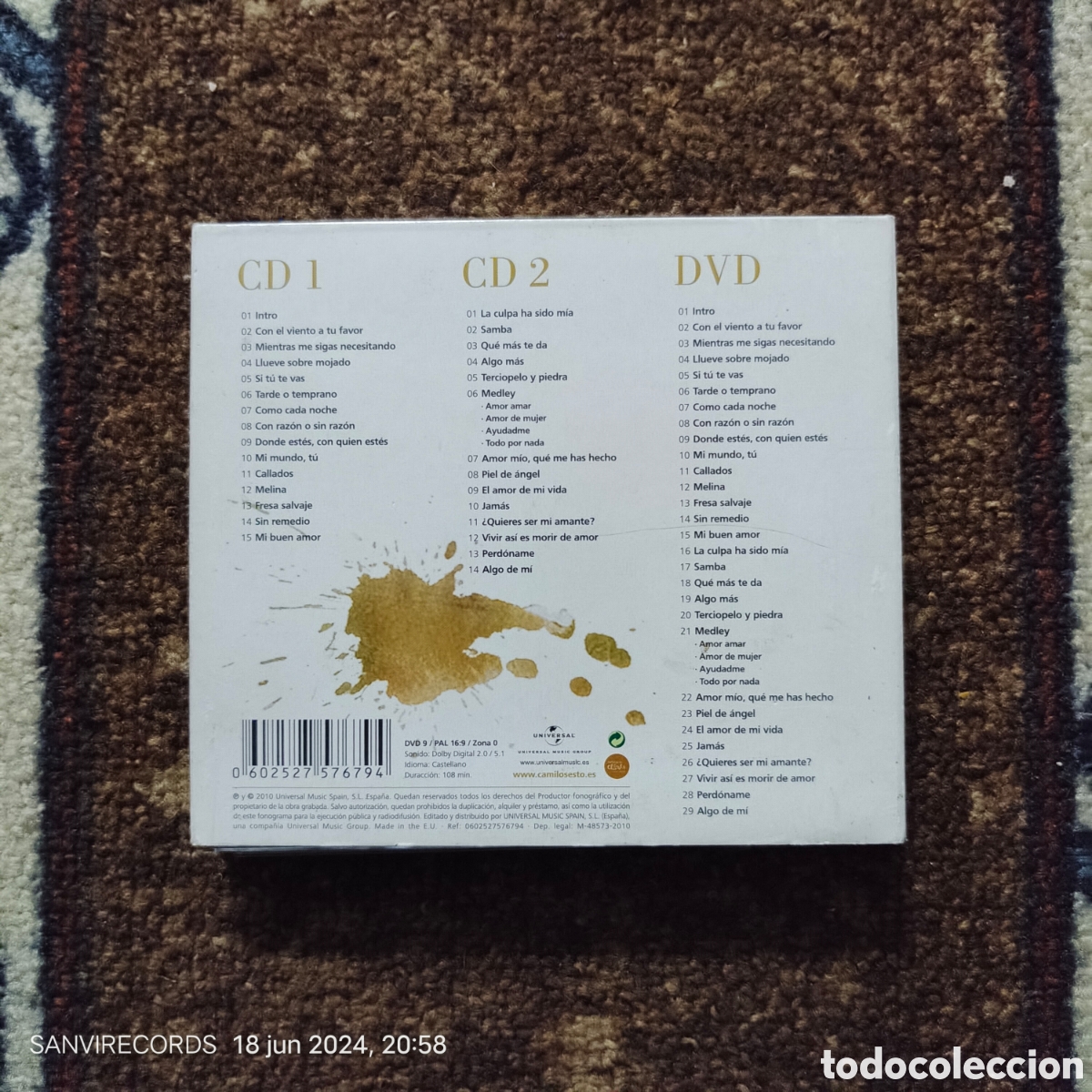 CDs de m&uacute;sica: CD, CAMILO SESTO: TODO DE M&Iacute; - Foto 2