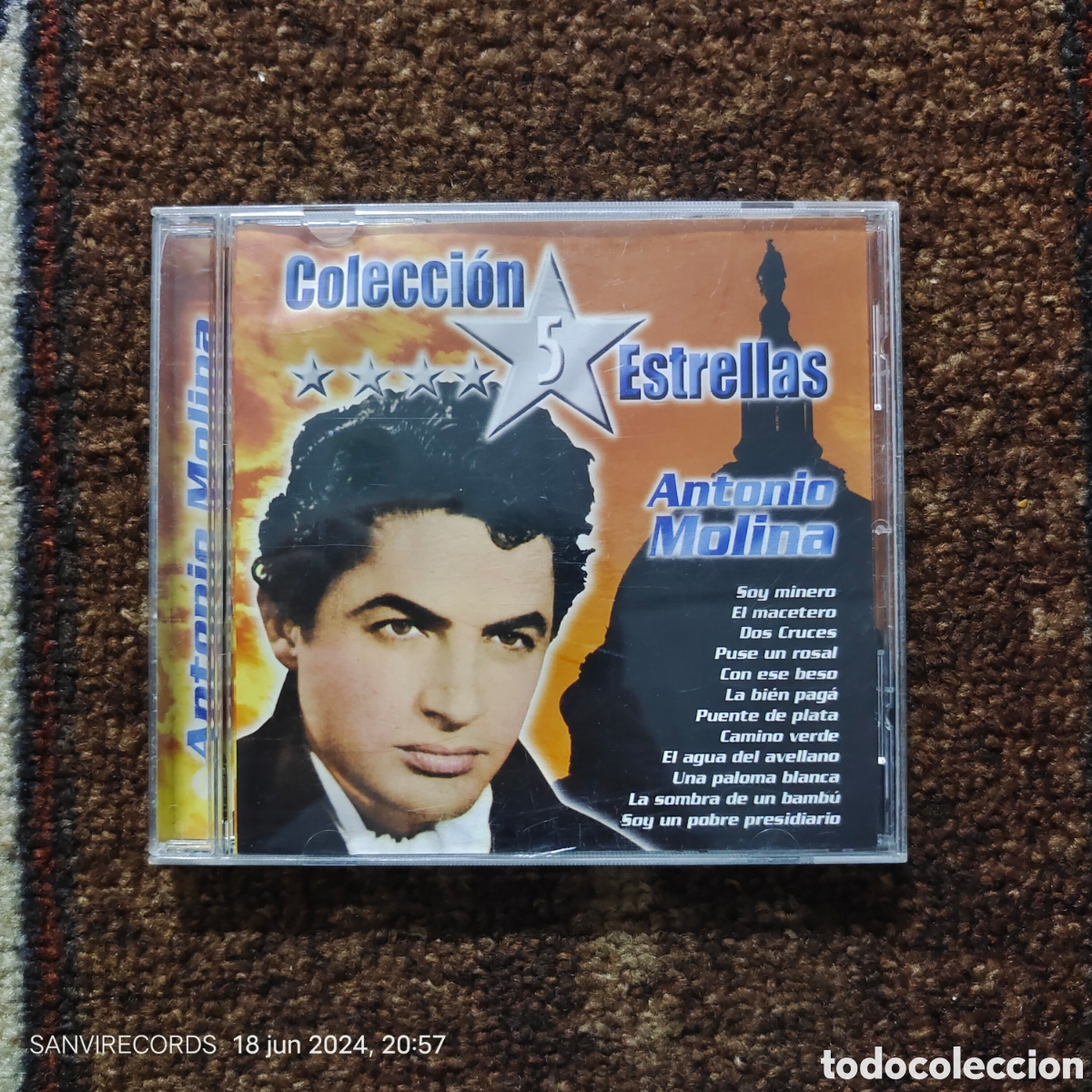 CDs de m&uacute;sica: CD, COLECCI&Oacute;N 5 ESTRELLAS: ANTONIO MOLINA - Foto 1