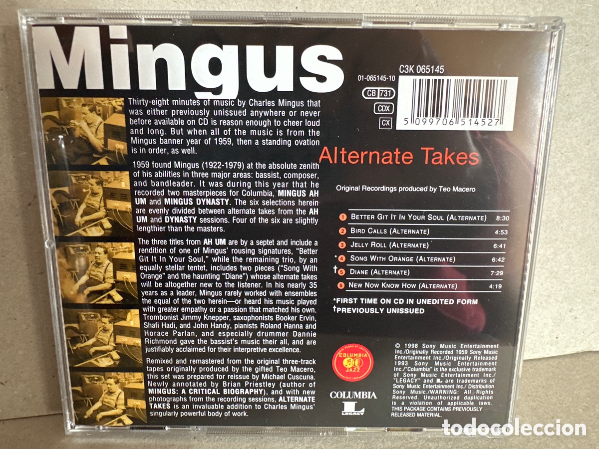 CDs de m&uacute;sica: Charles Mingus - Alternate Takes (CD, Comp) - Foto 2