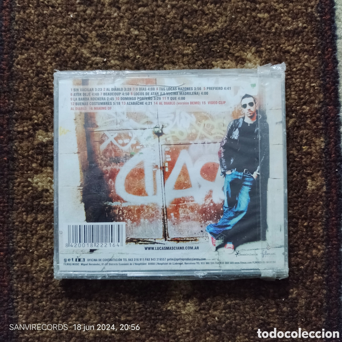 CDs de m&uacute;sica: CD, LUCAS MARCIANO: AL DIABLO CON TODO - Foto 2