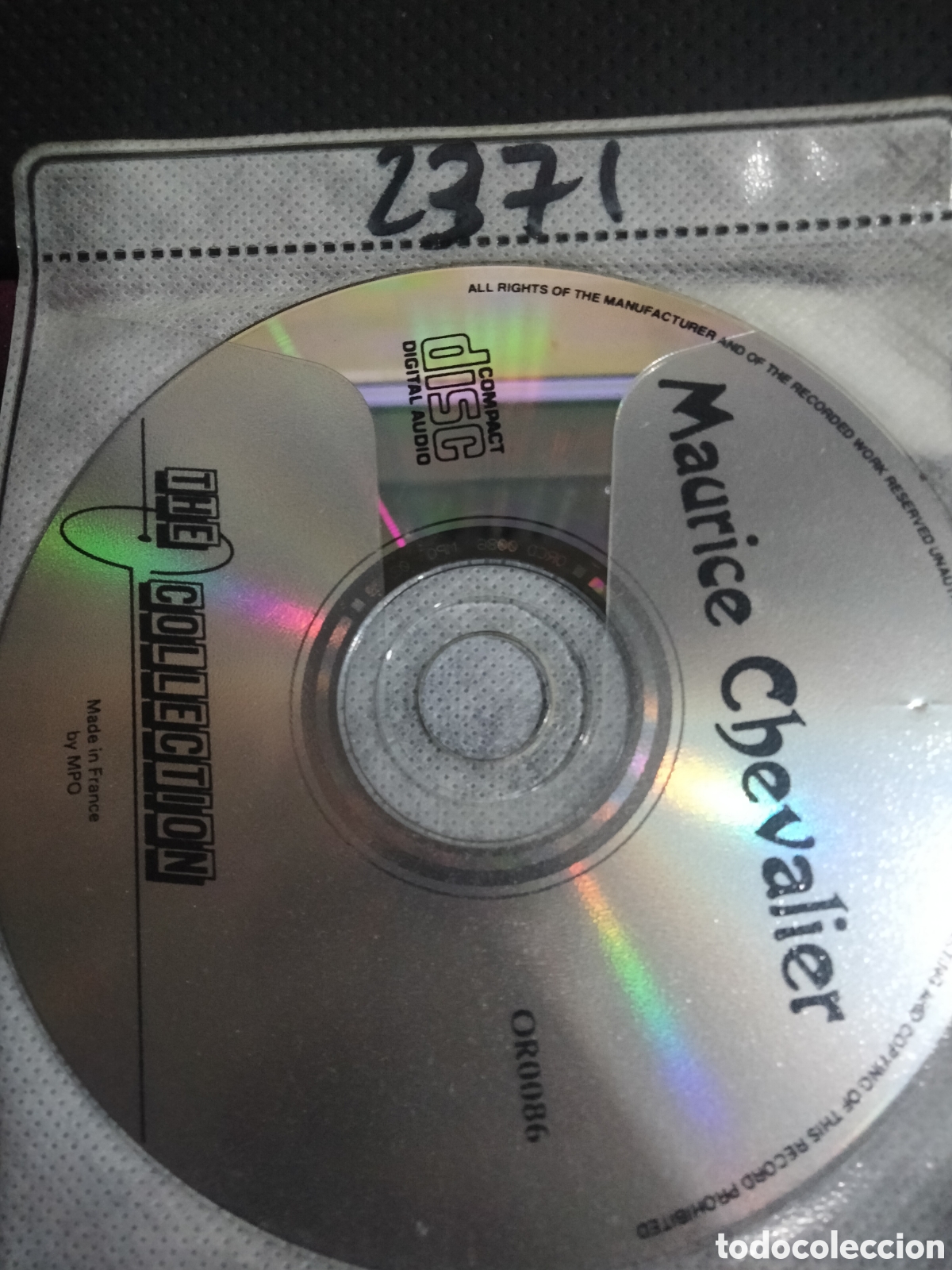 CDs de m&uacute;sica: Cd maurice Chevalier -2371 (disco solo) - Foto 1