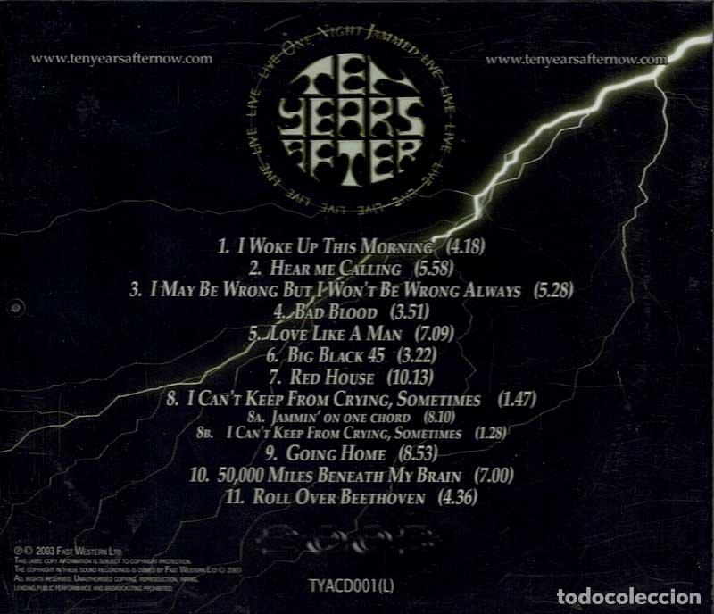 CDs de m&uacute;sica: Ten Years After - One Night Jammed (Live). CD - Foto 2