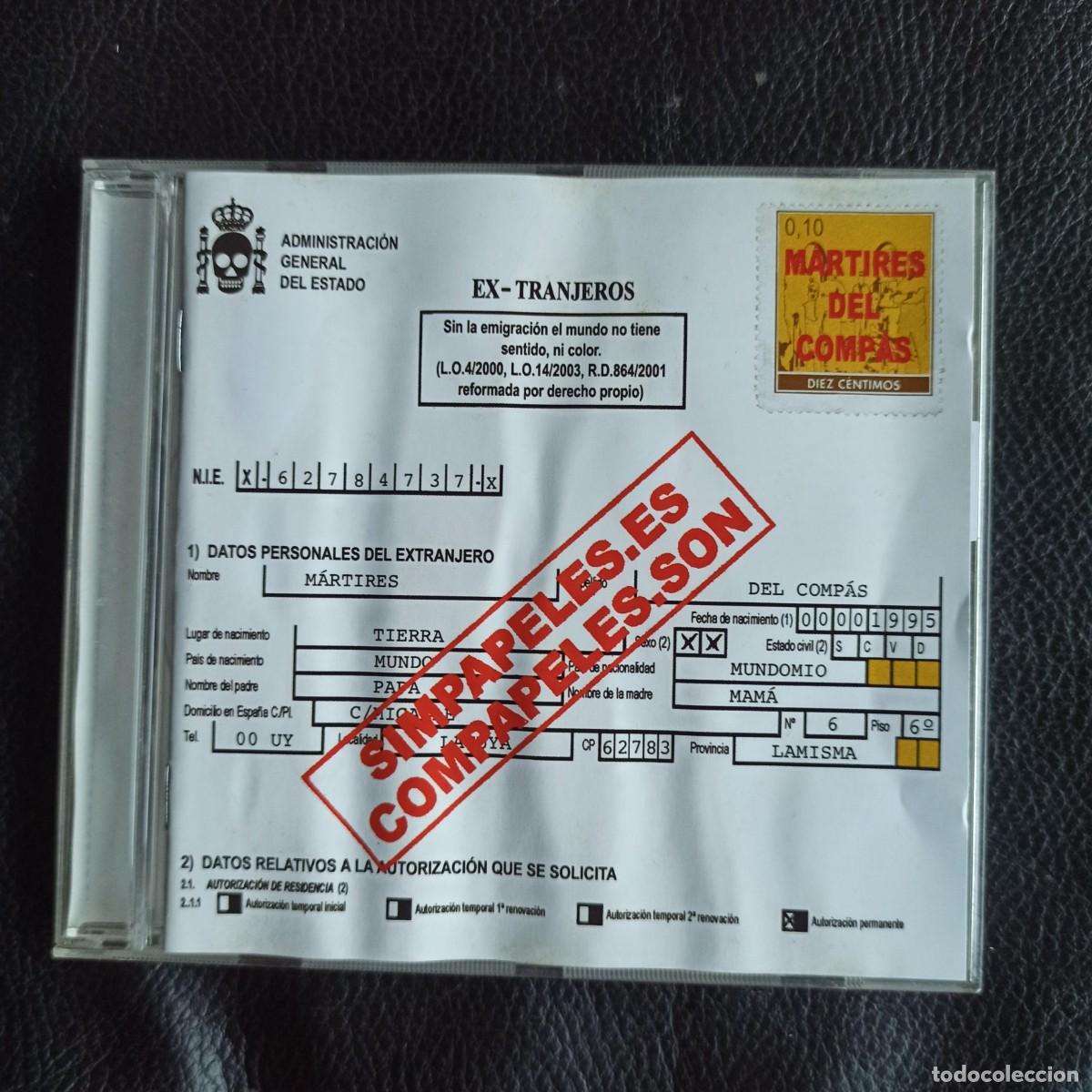 CDs de m&uacute;sica: CD - M&aacute;rtires Del Comp&aacute;s &ndash; Simpapeles.es Compapeles.son - Foto 1