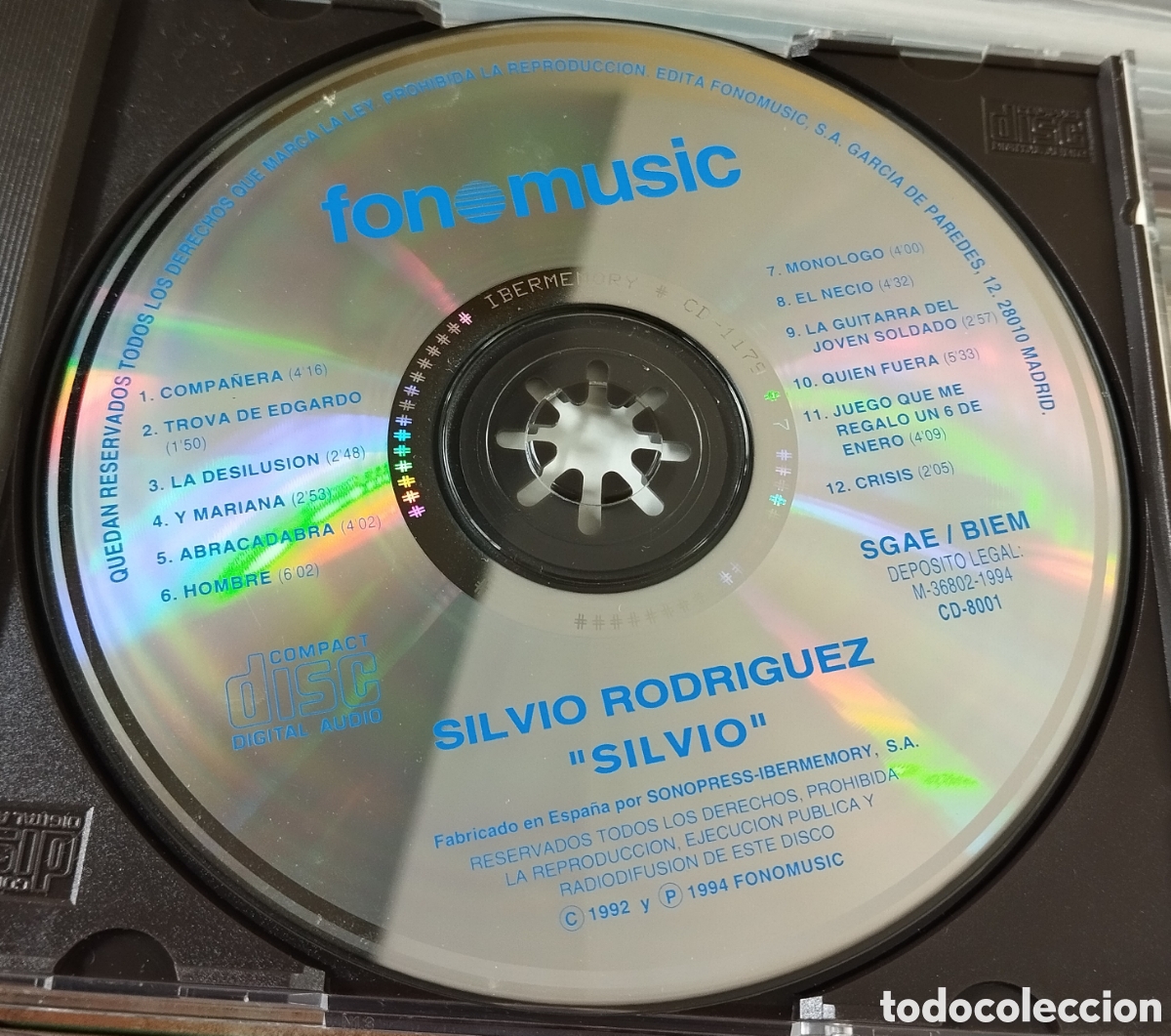 CDs de m&uacute;sica: Silvio - Silvio (Fonomusic) CD - Foto 3