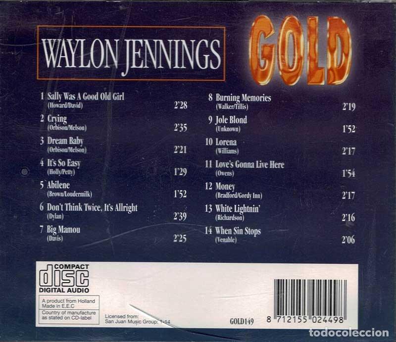 CDs de m&uacute;sica: Waylon Jennings - Gold. CD - Foto 2
