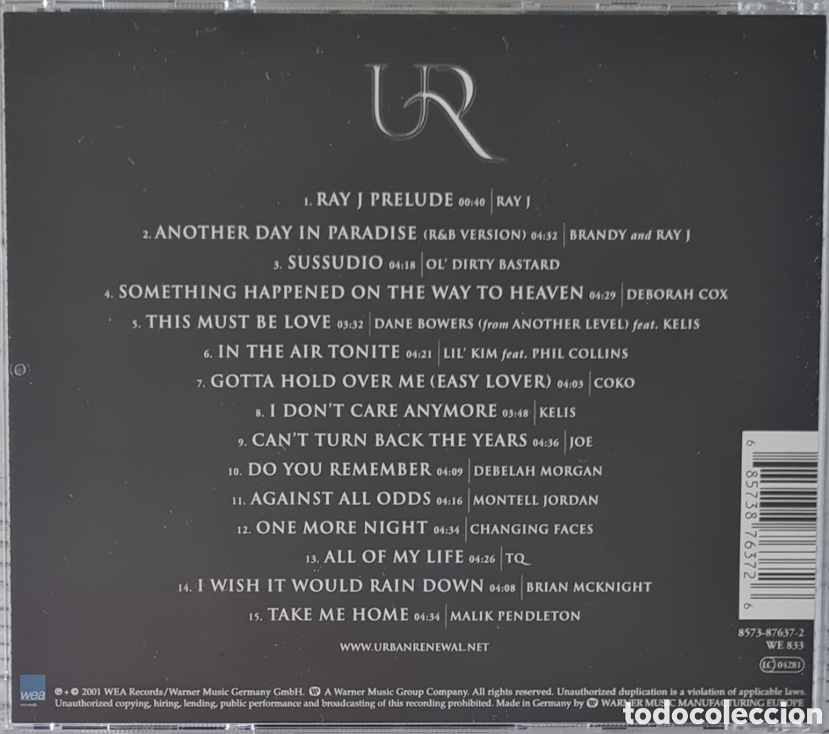 CDs de m&uacute;sica: CD - URBAN RENEWAL - 2001 - Foto 2