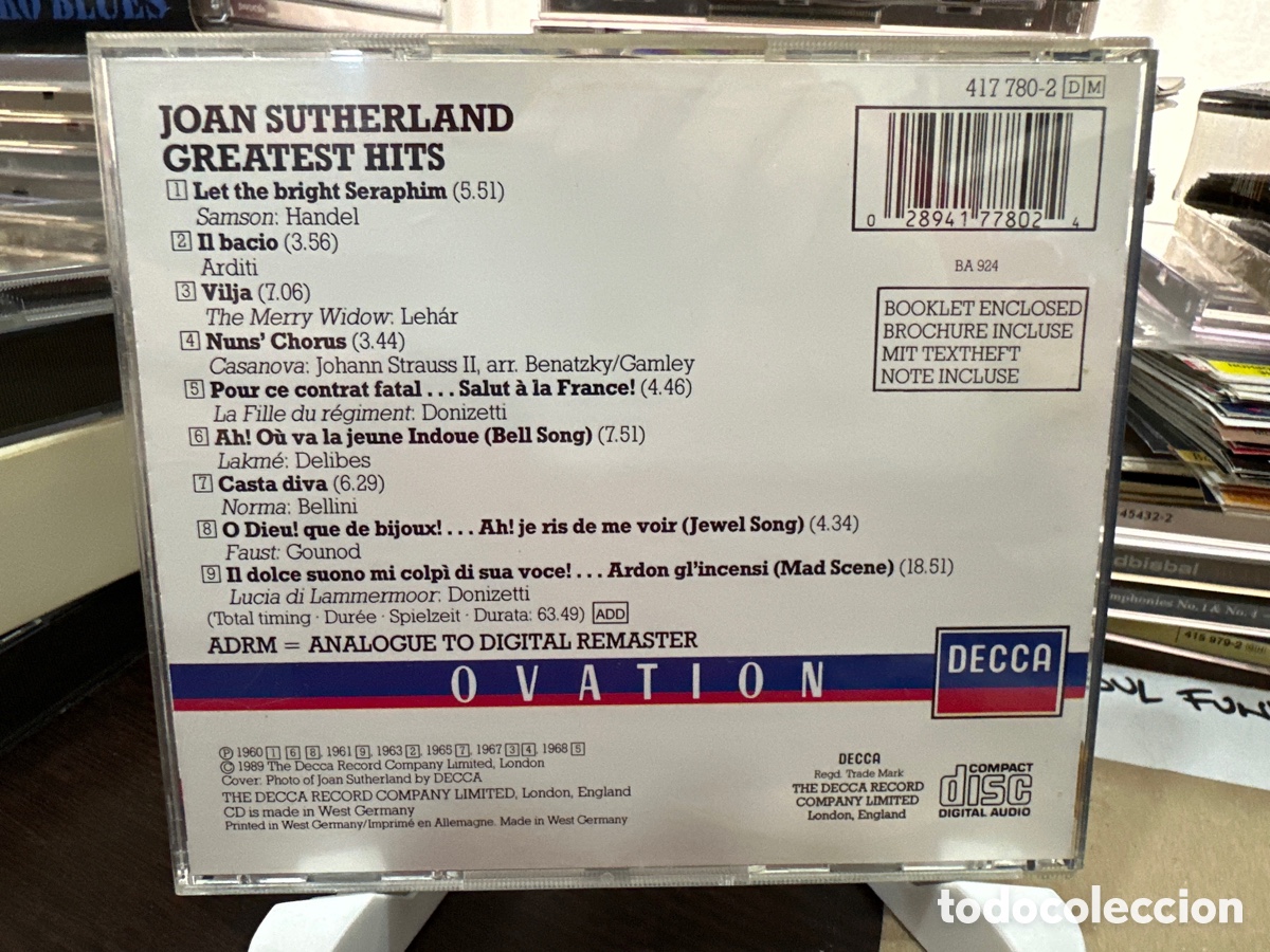 CDs de m&uacute;sica: Joan Sutherland - Greatest Hits (CD, Comp) - Foto 2
