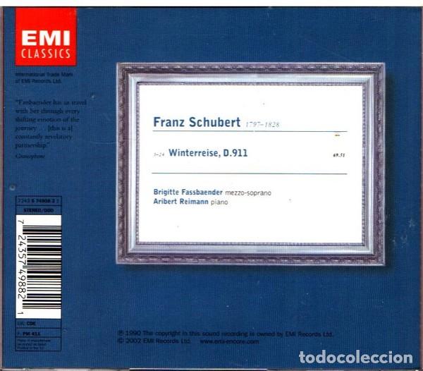 CDs de m&uacute;sica: SCHUBERT: WINTERREISE - EMI - CD - Foto 2