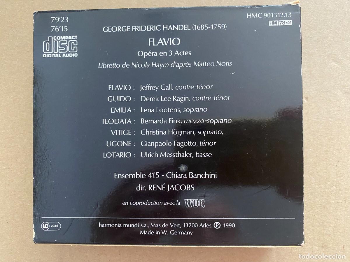 CDs de m&uacute;sica: CD DOBLE HANDEL - FLAVIO - Foto 2
