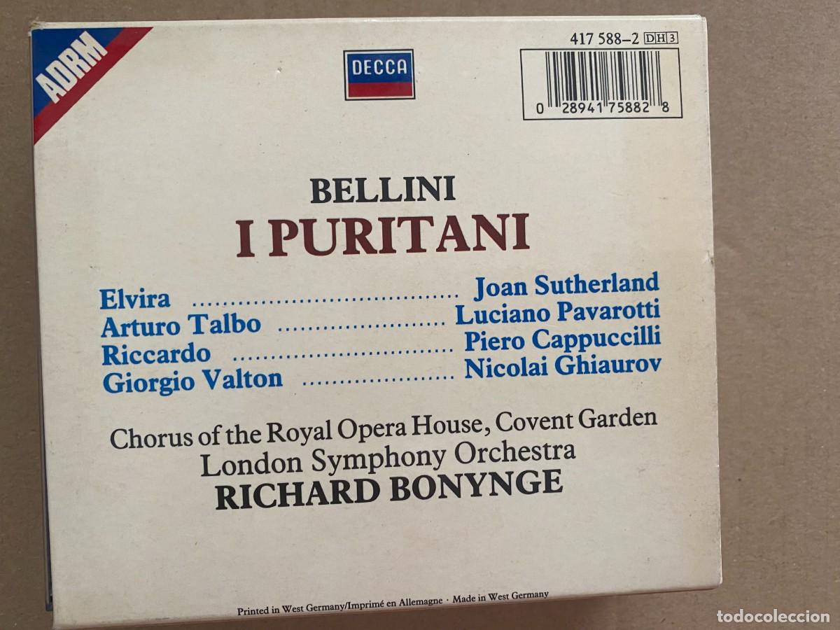 CDs de m&uacute;sica: CD DOBLE BELLINI - I PURITANI - Foto 2