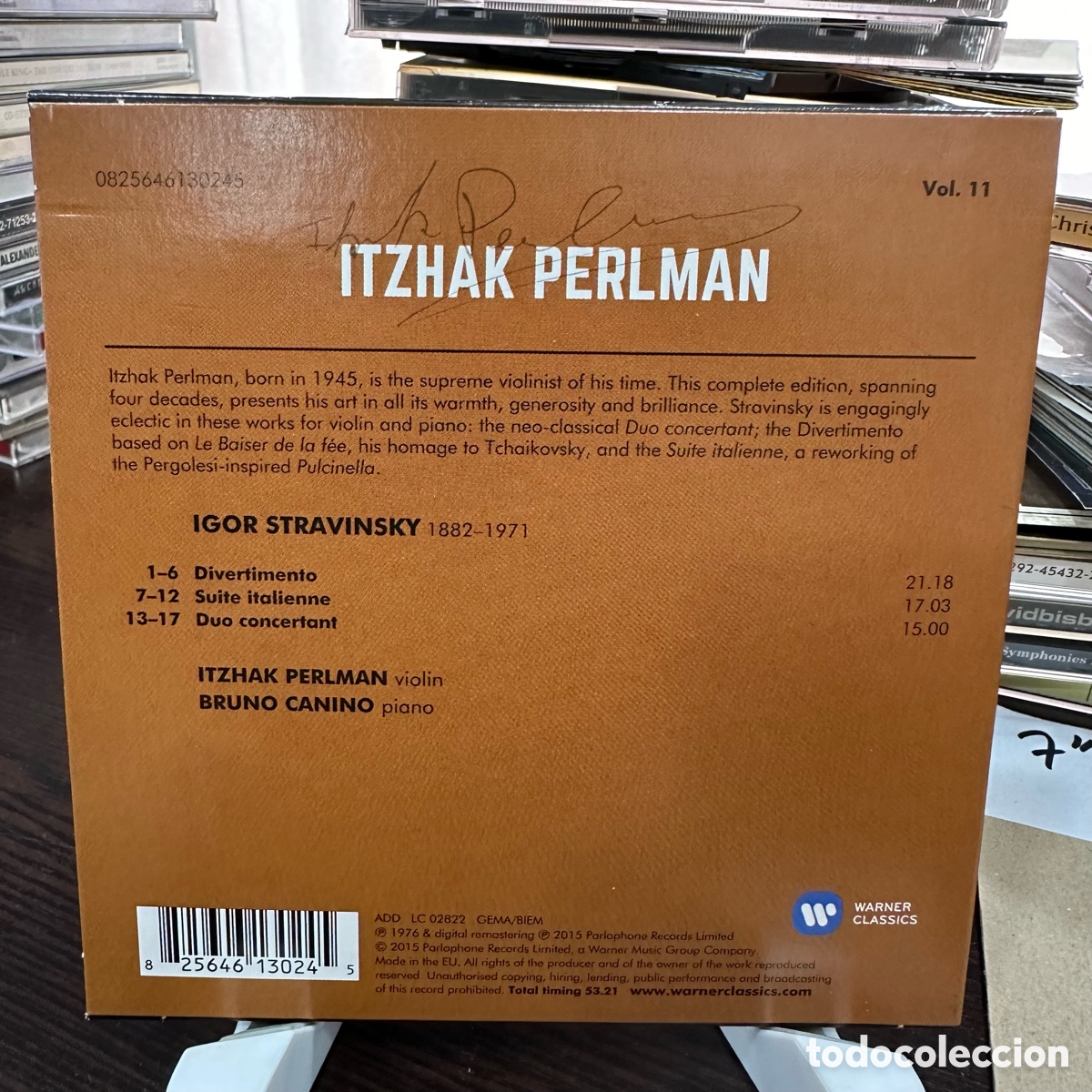 CDs de m&uacute;sica: Itzhak Perlman - Plays Stravinsky (CD, Album) - Foto 2