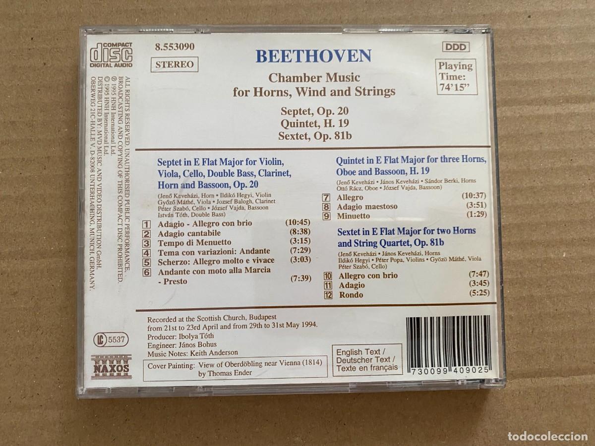CDs de m&uacute;sica: BEETHOVEN CHAMBER MUSIC - Foto 2