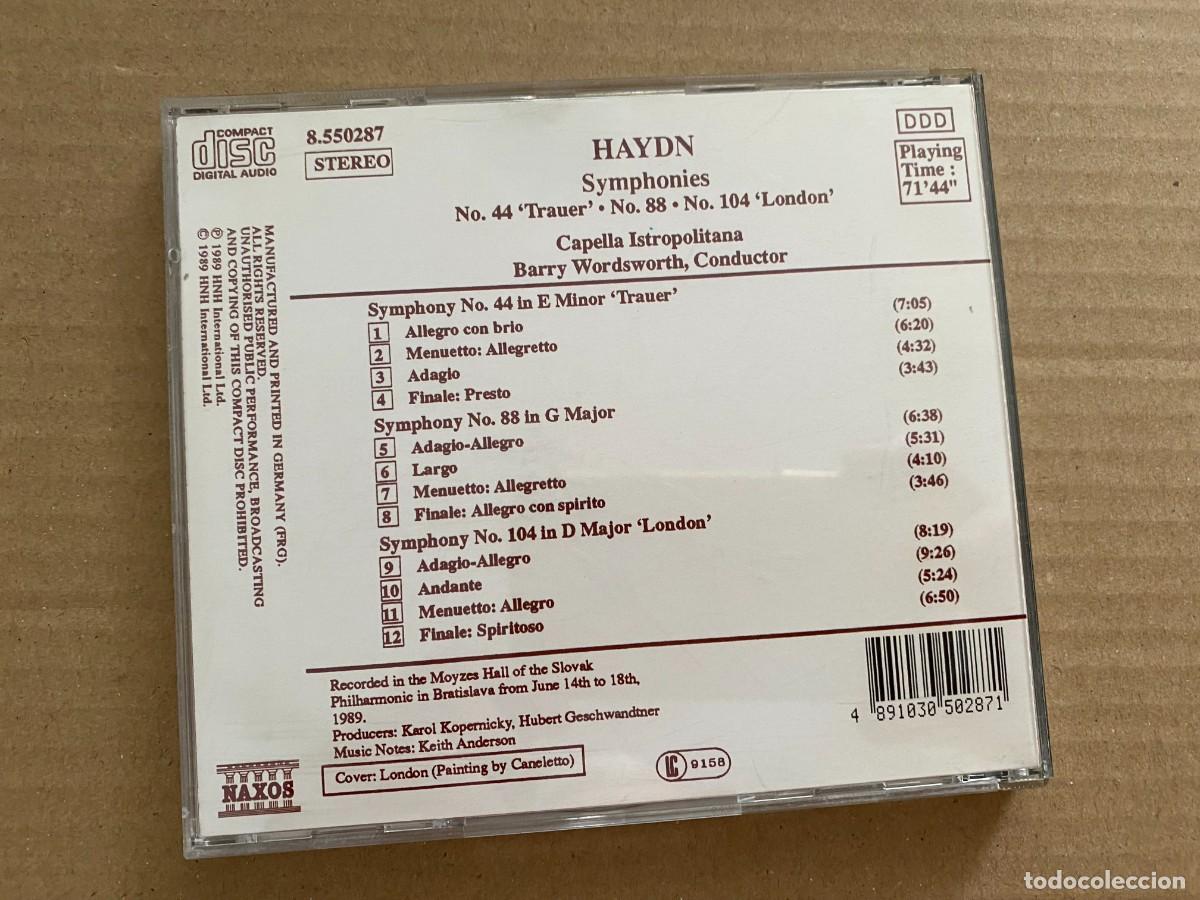 CDs de m&uacute;sica: CD HAYDN SYMPHONIES NO 44 - Foto 2