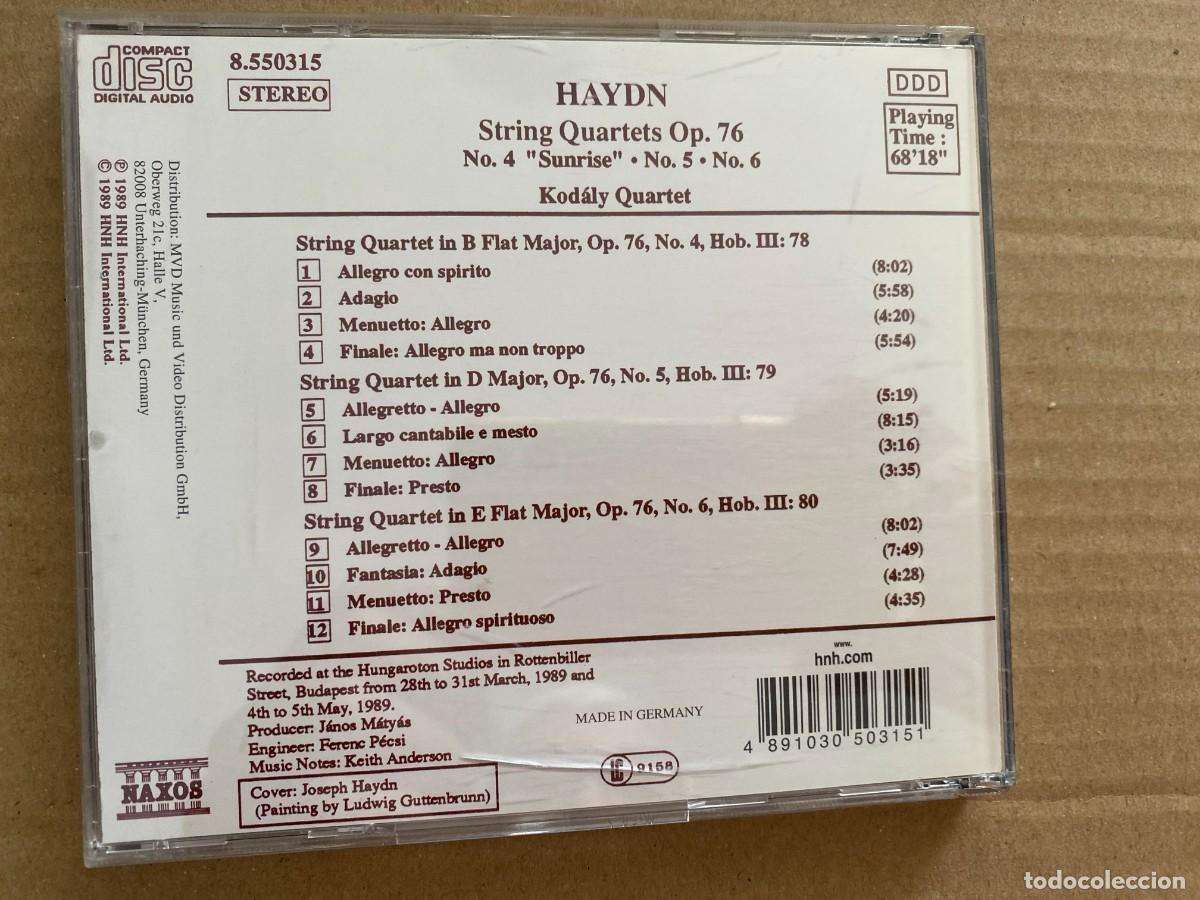CDs de m&uacute;sica: CD HAYDN STRING QUARTETS OP. 76 - Foto 2
