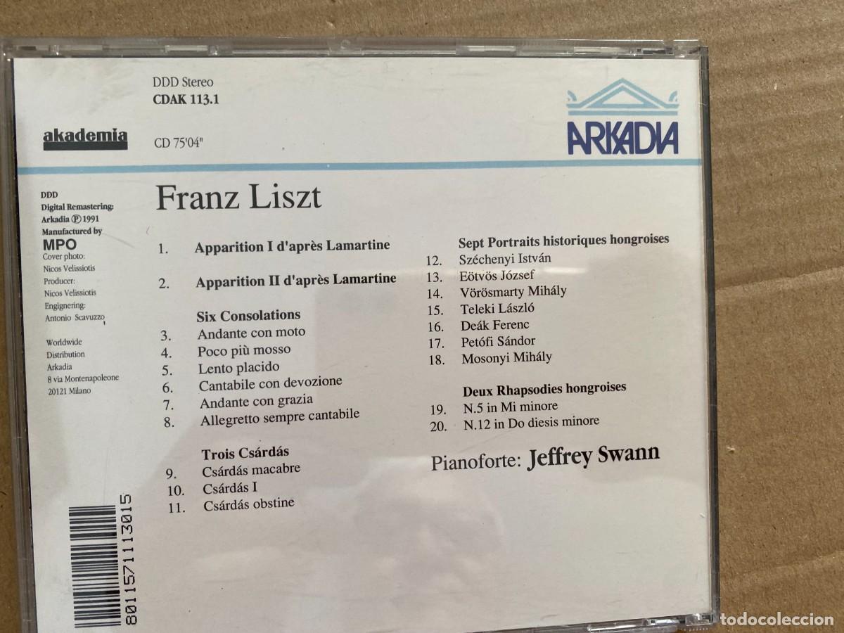 CDs de m&uacute;sica: CD FRANZ LISZT APPARITIONS - Foto 2