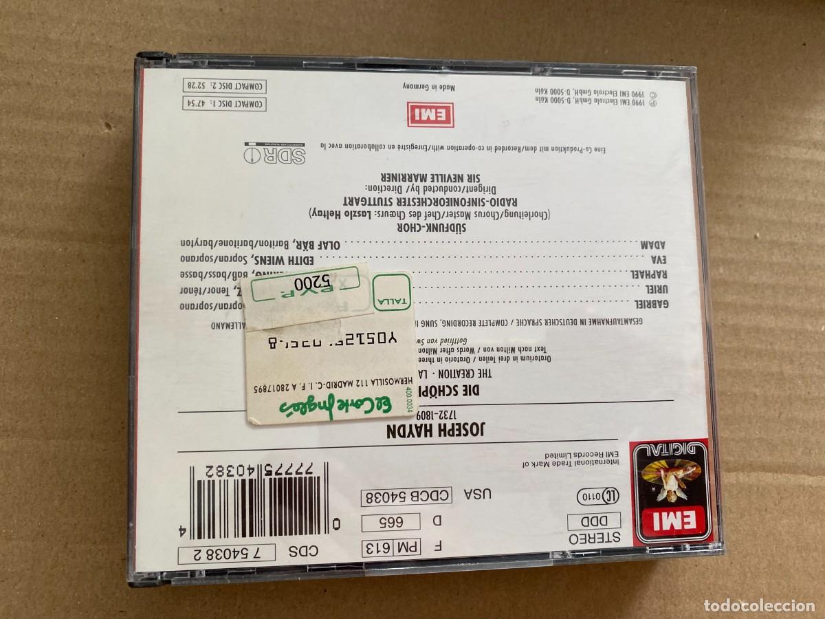 CDs de m&uacute;sica: CD DOBLE HAYDN DIE SCHOPFUNG - Foto 2