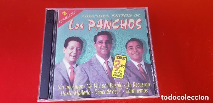 CDs de m&uacute;sica: grandes exitos de los panchos 2 compactos - Foto 1