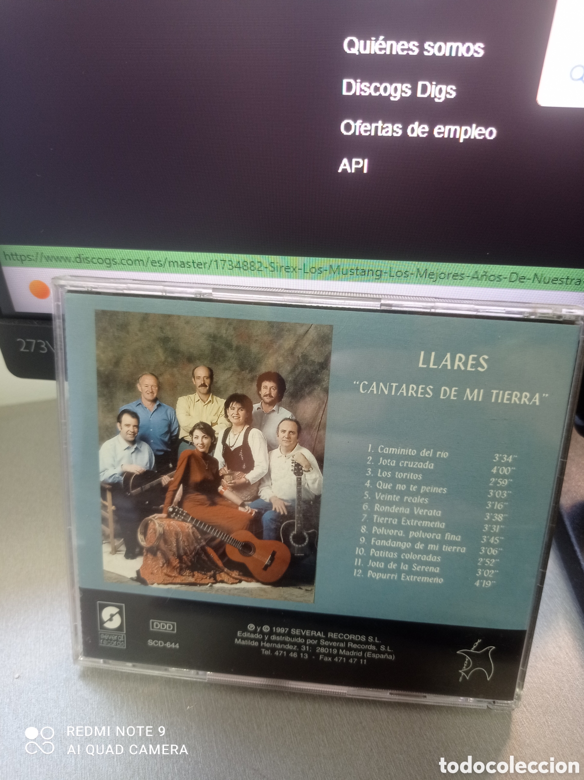 CDs de m&uacute;sica: Llares cantares de mi tierra - Foto 2