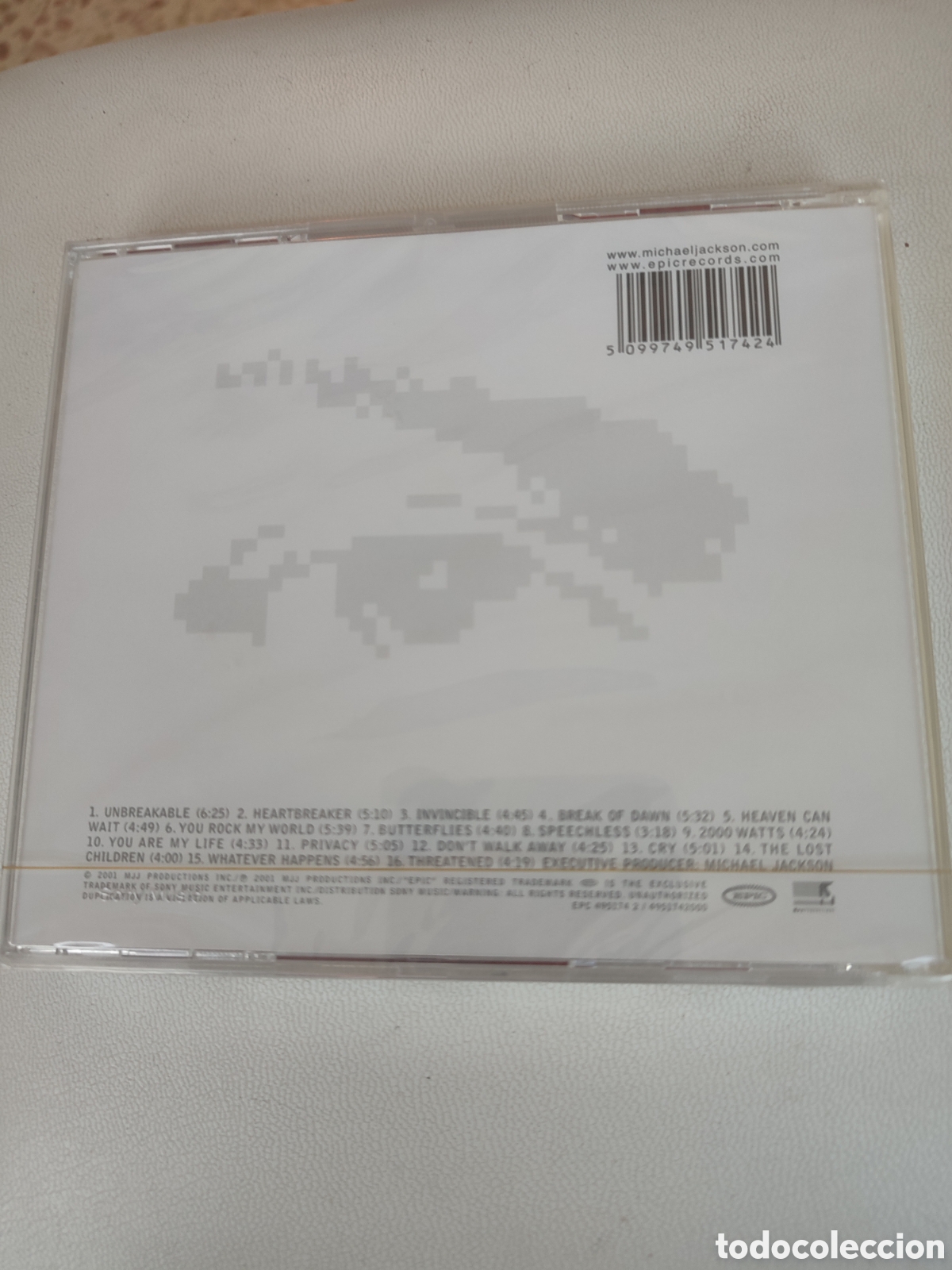 CDs de m&uacute;sica: Precintado !! Cd de Michael Jackson &rdquo; Invincible &rdquo; nuevo a estrenar - Foto 2
