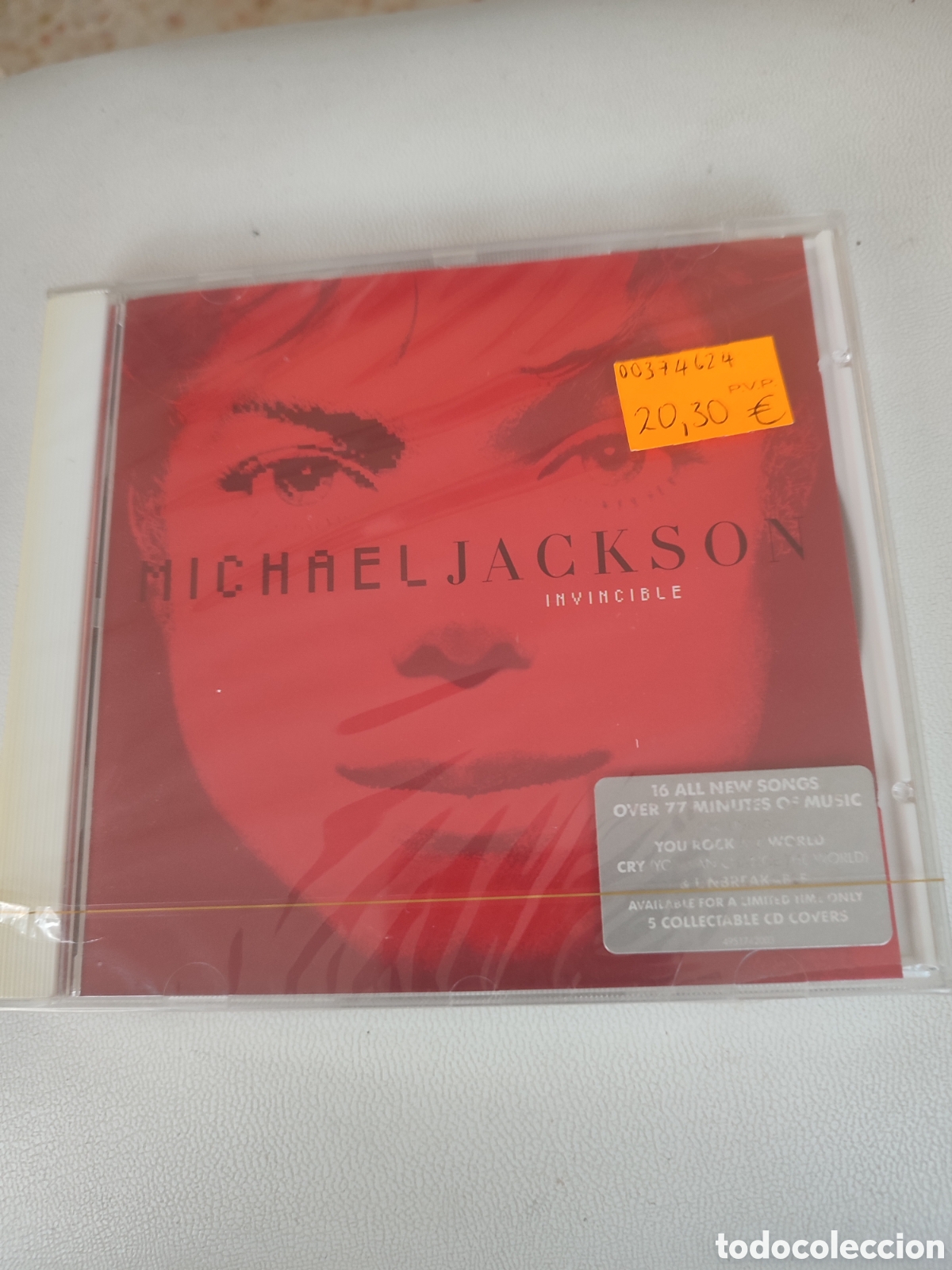 CDs de m&uacute;sica: Precintado !! Cd de Michael Jackson &rdquo; Invincible &rdquo; nuevo a estrenar - Foto 1
