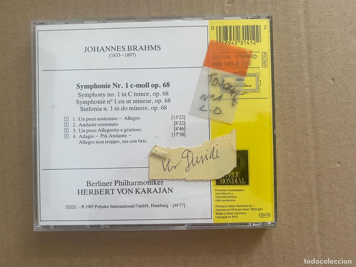 CDs de m&uacute;sica: CD BRAHMS SYMPHONIE NO.1 - Foto 2
