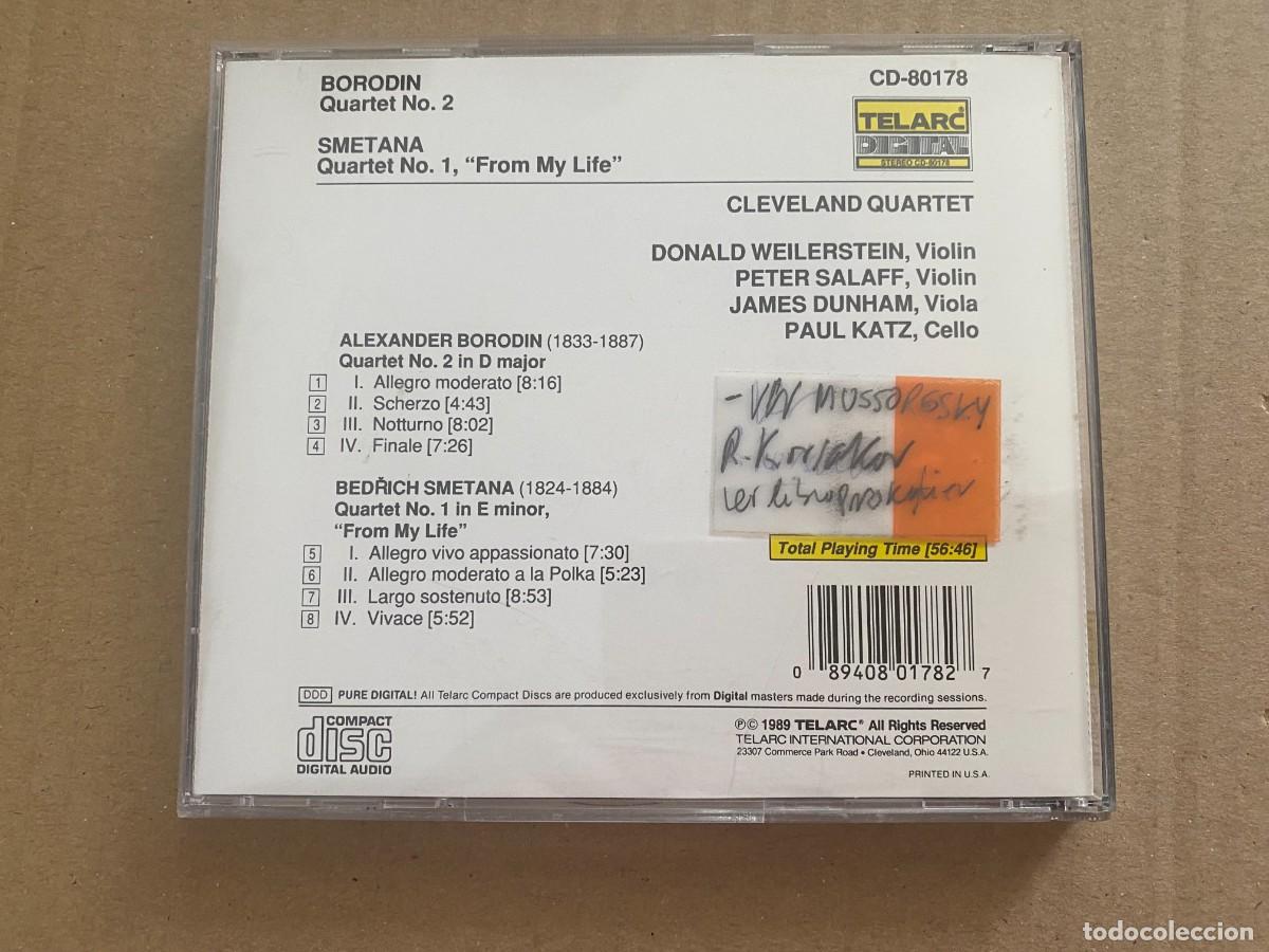 CDs de m&uacute;sica: CD BORODIN QUARTET NO.2 - SMETANA - Foto 2