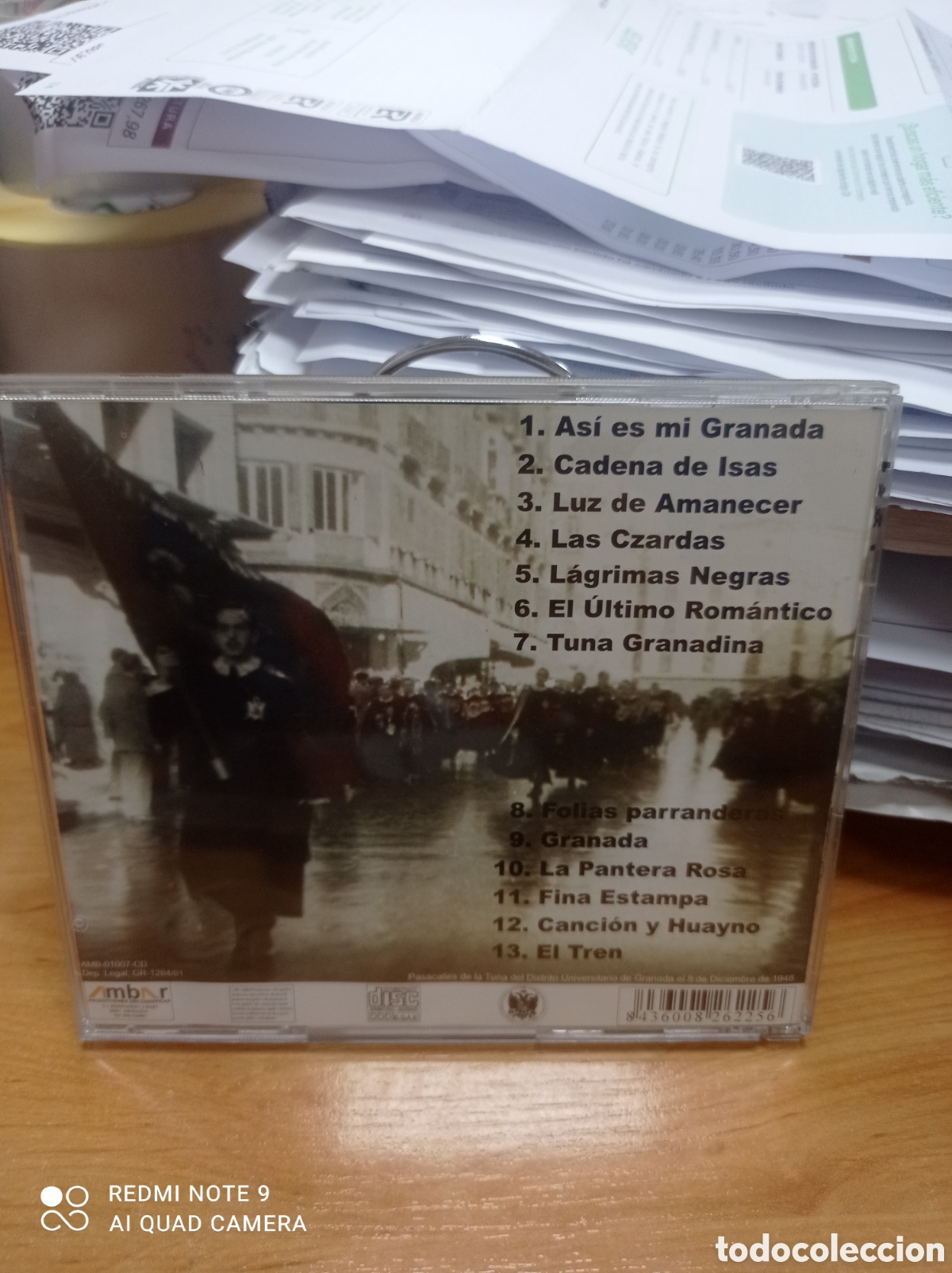 CDs de m&uacute;sica: Tuna del distrito universitario de Granada - Foto 2