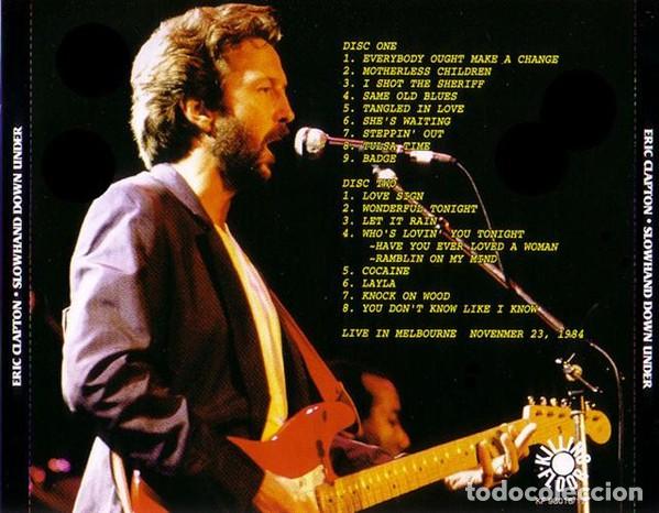 CDs de m&uacute;sica: 2 CDs Eric CLAPTON - Slowhand Down Under - Live Melbourne 1984 - Foto 2