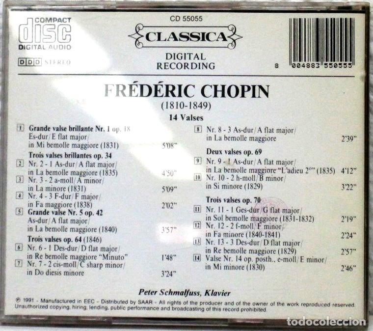 CDs de m&uacute;sica: FREDERIC CHOPIN - VALSES - CD - Foto 2