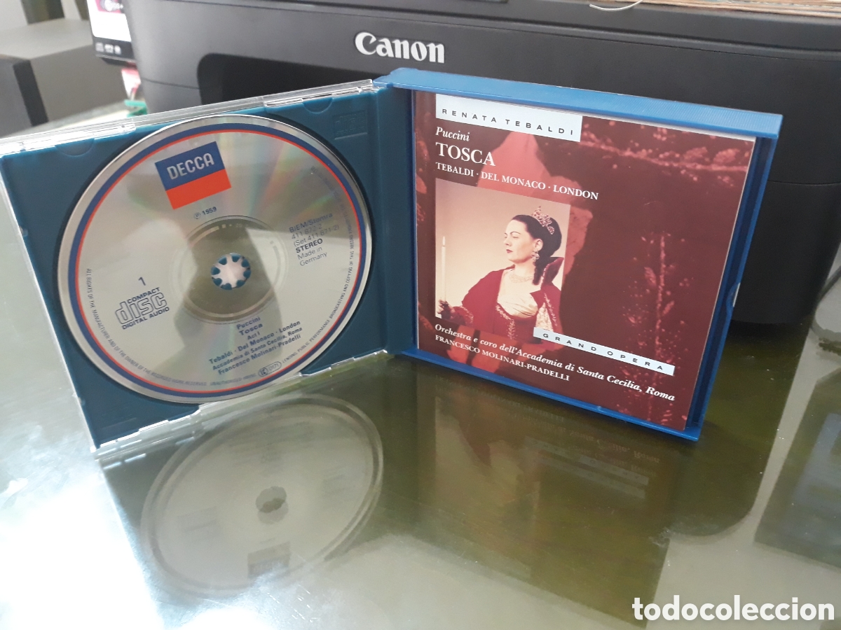 CDs de m&uacute;sica: PUCCINI: TOSCA - RENATA TEBALDI - DECCA - 2 CD - Foto 2