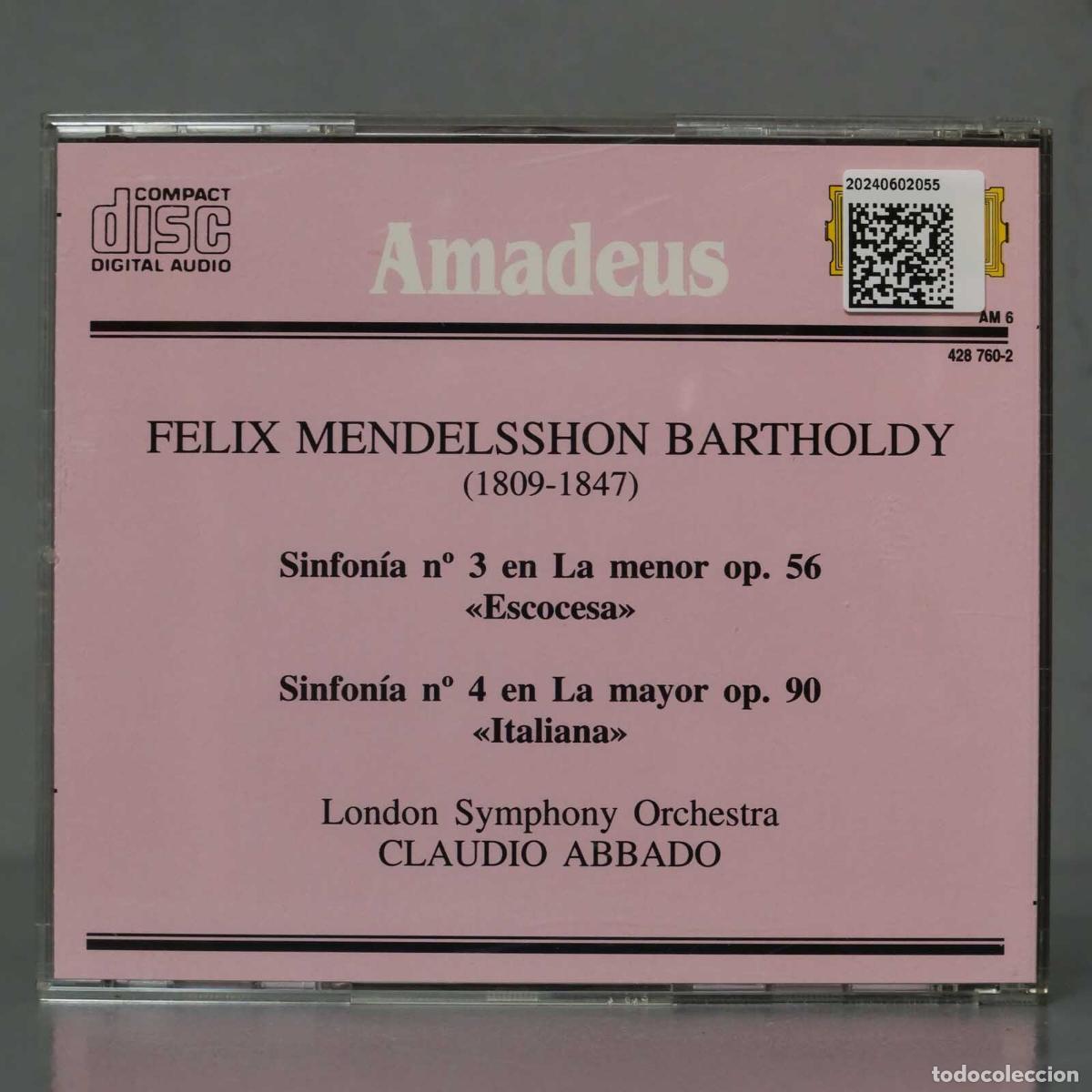CDs de m&uacute;sica: CD. ABBADO BARTHOLDY. SINFONIA 3. 4. - Foto 2