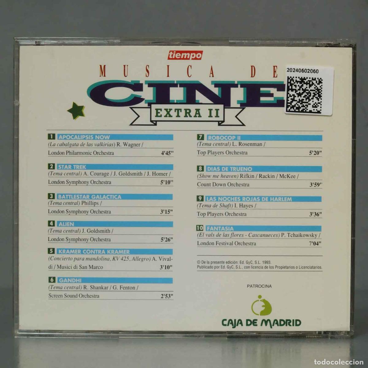 CDs de m&uacute;sica: CD. MUSICA DE CINE EXTRA II - Foto 2