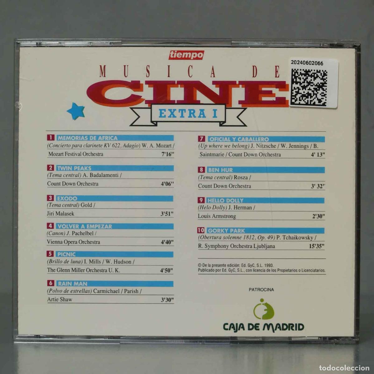 CDs de m&uacute;sica: CD. MUSICA DE CINE. EXTRA I - Foto 2