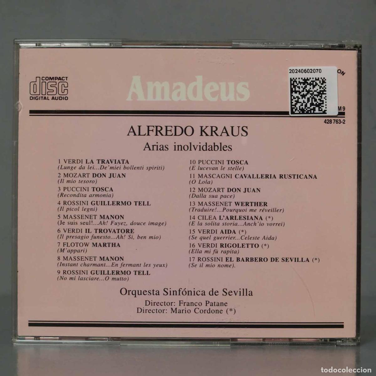 CDs de m&uacute;sica: CD. KRAUS. ARIAS INOLVIDABLES - Foto 2
