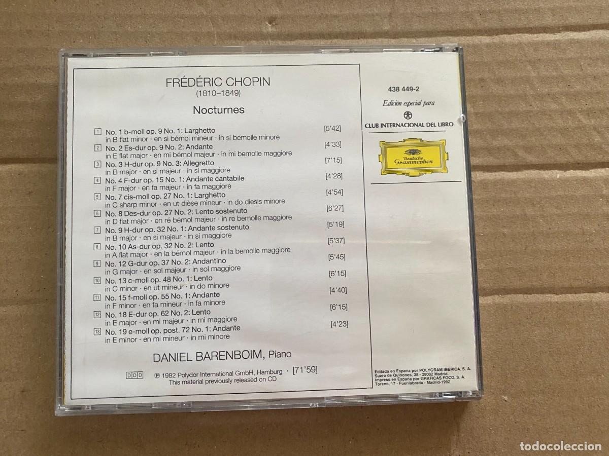 CDs de m&uacute;sica: CD CHOPIN: NOCTURNES - SELECTION - Foto 2
