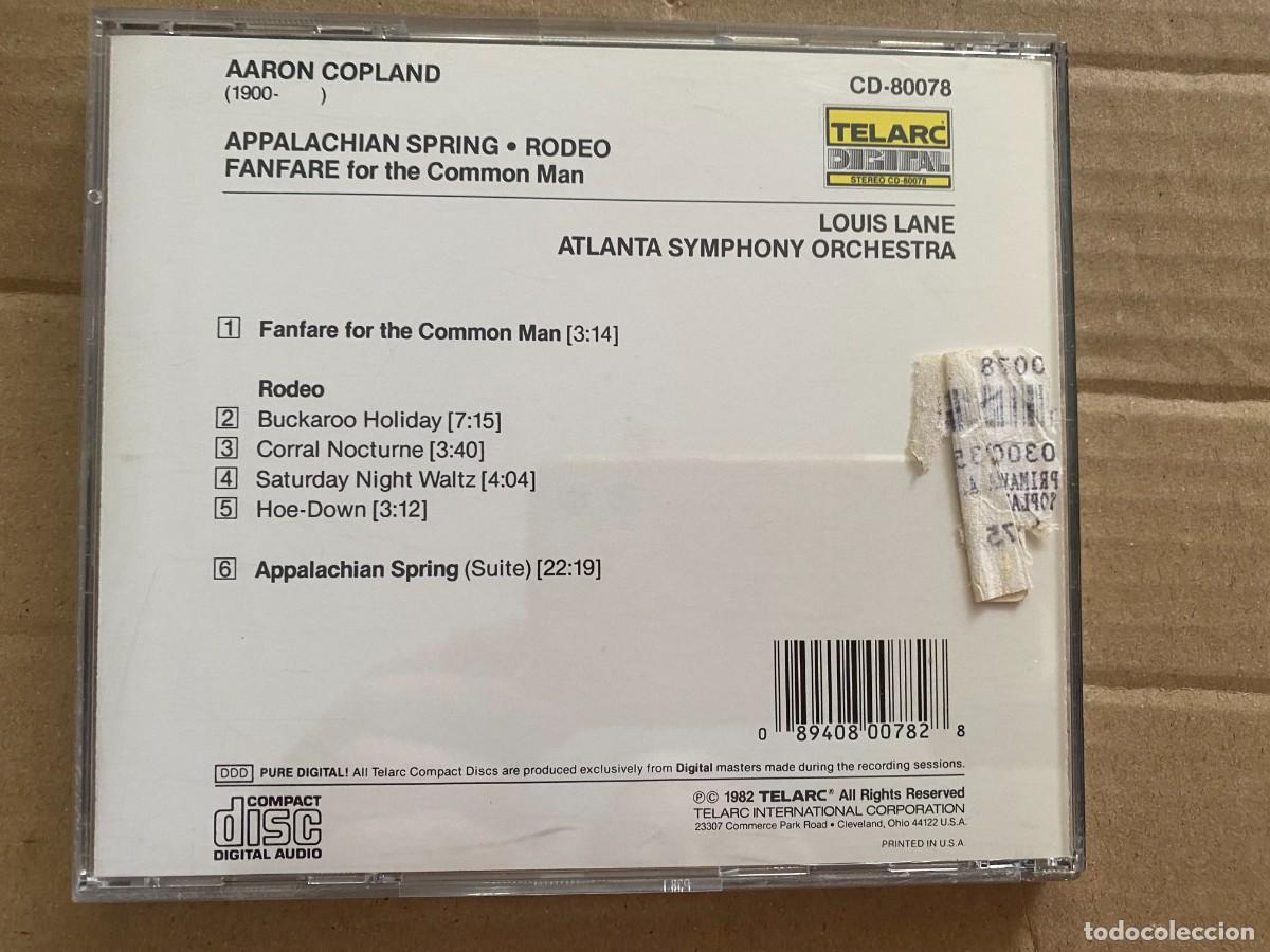 CDs de m&uacute;sica: CD COPLAND: Appalachian Spring Rodeo - Foto 2