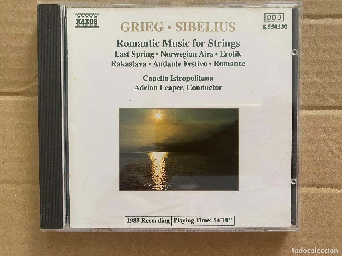 CDs de m&uacute;sica: CD GRIEG - SIBELIUS : Romantic Music for Strings - Foto 1