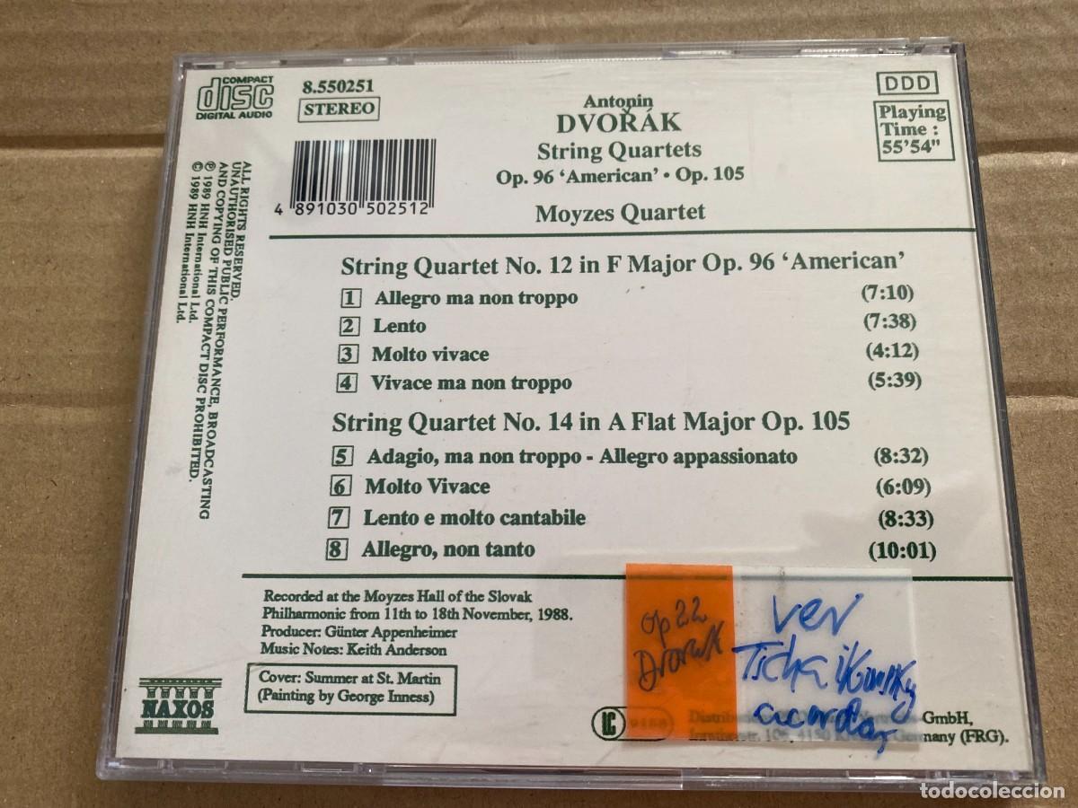 CDs de m&uacute;sica: CD DVORAK - String Quartets Opp. 96 - Foto 2