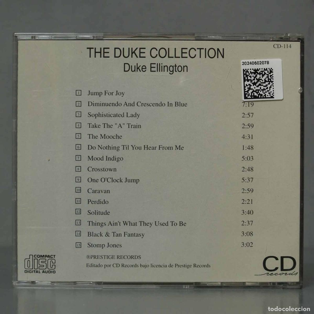 CDs de m&uacute;sica: CD. THE DUKE COLLECTION. DUKE ELLINGTON - Foto 2