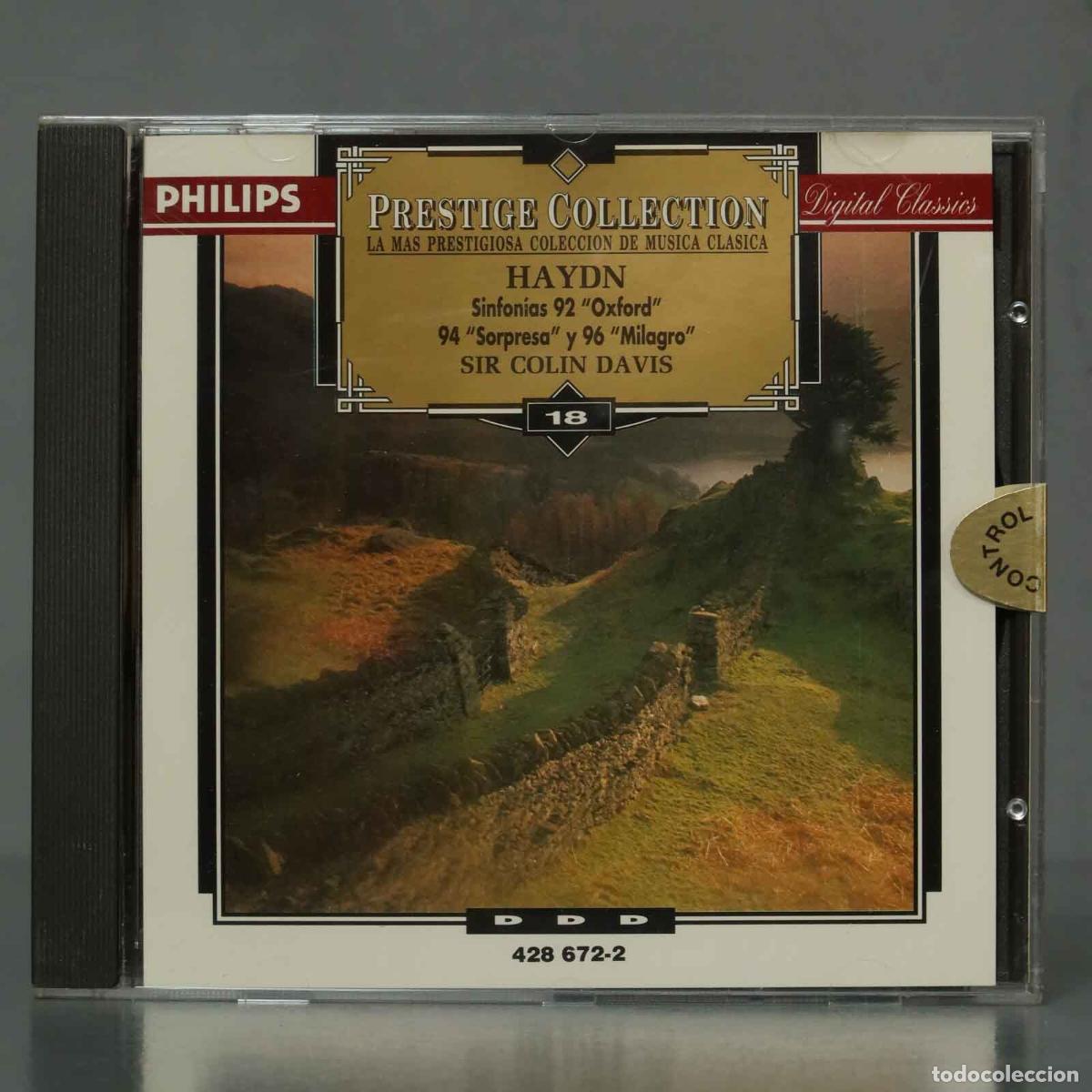 CDs de m&uacute;sica: CD. HAYDN. SINFONIAS 92 94 96. DAVIS - Foto 1