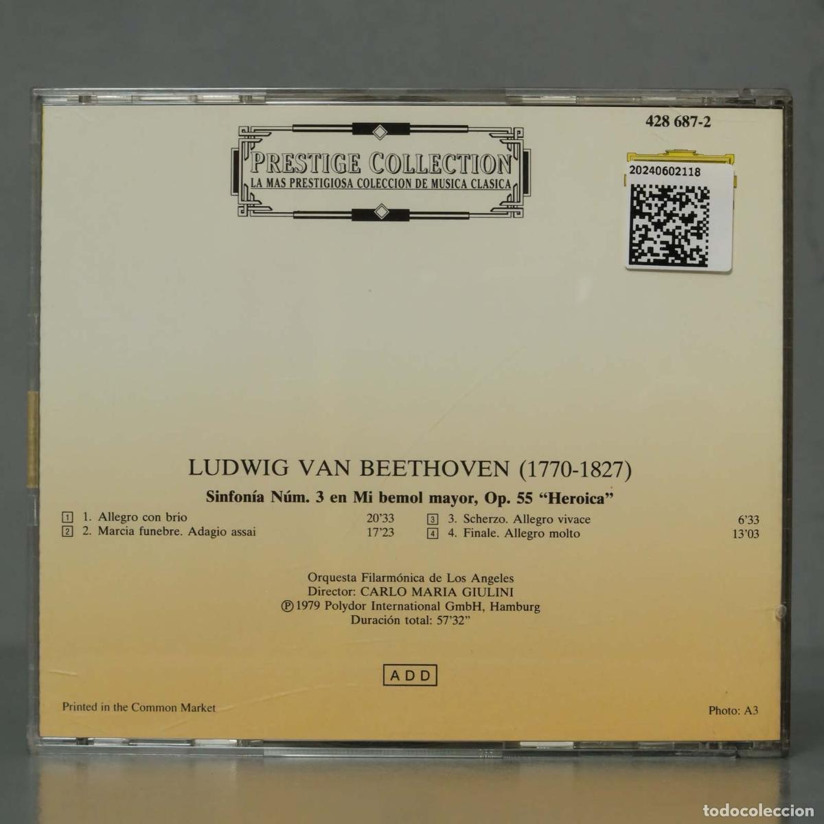 CDs de m&uacute;sica: CD. BEETHOVEN. HEROICA. GIULINI - Foto 2