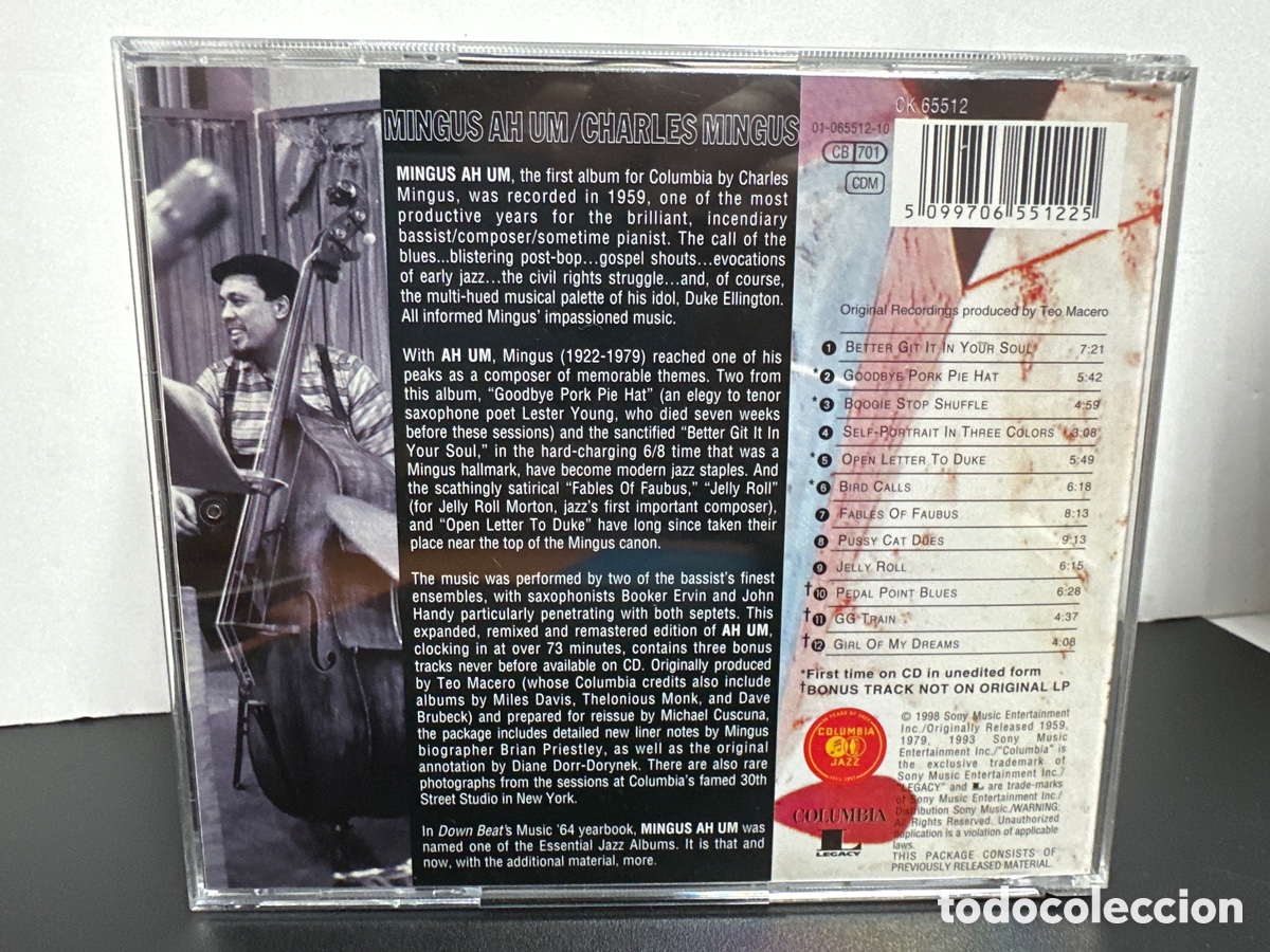 CDs de m&uacute;sica: Charles Mingus - Mingus Ah Um (CD) - Foto 2