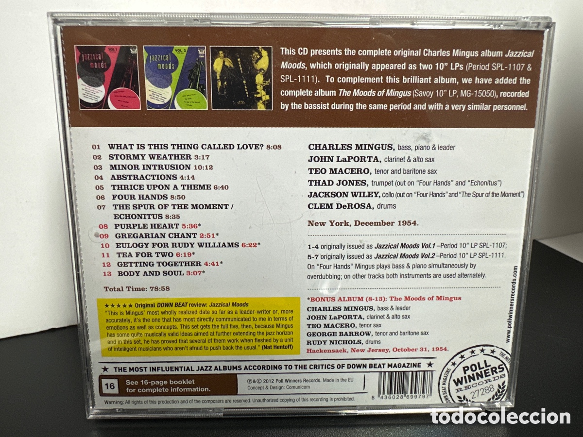 CDs de m&uacute;sica: Charles Mingus - Jazzical Moods (CD, Comp) - Foto 2