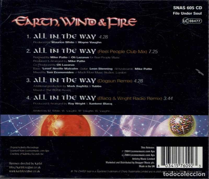 CDs de m&uacute;sica: Earth, Wind & Fire - All In The Way. CD Single - Foto 2